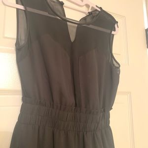 BCBG black sheer top dress, size XXS